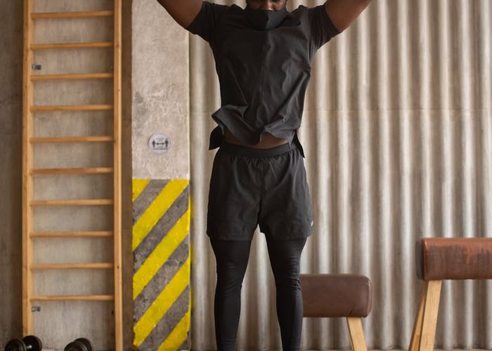 Man feeling energetic and strong after practice